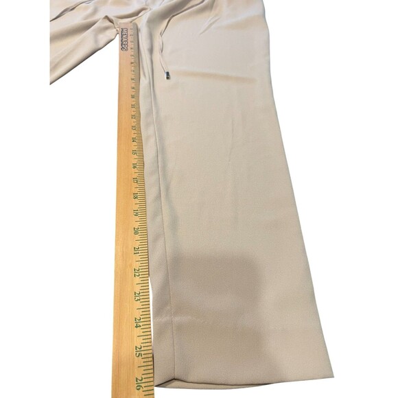 Zara Basic L Tan Beige Flowy Jogger Trousers - Picture 7 of 14